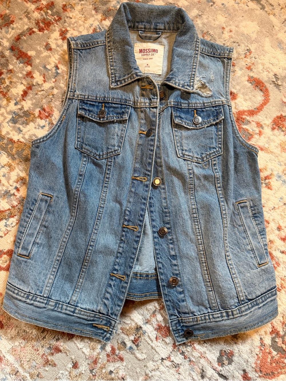 Mossimo Denim Vest Size Medium